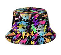 Icônes De La Mode Rétro des Années 80 Et 90 Unisexe Chapeaux De Plage Respirant Chapeaux De Seau Mode Casquettes Visières pour Voyage Camping Été Vacances