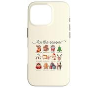 Icônes de Noël rétro Mignonnes Père Noël Arbre Pain d'épice Festif Coque pour iPhone 16 Pro
