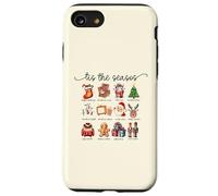Icônes de Noël rétro Mignonnes Père Noël Arbre Pain d'épice Festif Coque pour iPhone SE (2020) / 7/8