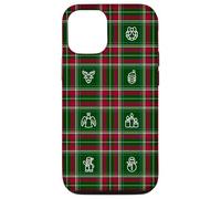 Icônes de Noël sur Fond écossais de Vacances Coque pour iPhone 12/12 Pro