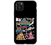 Icônes du Japon, Tour de Tokyo, Carte, Sumo et Art de la Culture Japonaise Coque pour iPhone 11 Pro Max