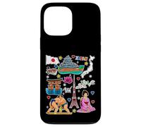 Icônes du Japon, Tour de Tokyo, Carte, Sumo et Art de la Culture Japonaise Coque pour iPhone 13 Pro Max