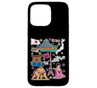 Icônes du Japon, Tour de Tokyo, Carte, Sumo et Art de la Culture Japonaise Coque pour iPhone 15 Pro Max