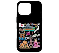 Icônes du Japon, Tour de Tokyo, Carte, Sumo et Art de la Culture Japonaise Coque pour iPhone 16 Pro