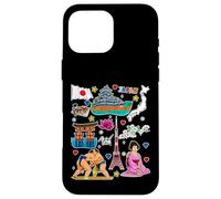 Icônes du Japon, Tour de Tokyo, Carte, Sumo et Art de la Culture Japonaise Coque pour iPhone 16 Pro Max