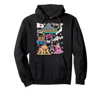 Icônes du Japon, Tour de Tokyo, Carte, Sumo et Art de la Culture Japonaise Sweat à Capuche