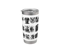 Icônes infernales La collection Gothic Goetia Gobelet isotherme en acier inoxydable double paroi