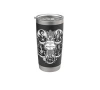 Icônes infernales Le Grimoire gothique Gobelet isotherme en acier inoxydable double paroi