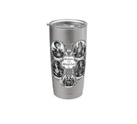 Icônes infernales Le Grimoire gothique Gobelet isotherme en acier inoxydable double paroi