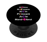 Icônes mathématiques Mobius Riemann Klein Poincare Julia Mandelbrot PopSockets PopGrip Adhésif