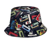 Icônes Rétro des Années 80 Et 90 Unisexe Chapeau De Soleil Respirant Chapeau De Pêcheur Coupe-Vent Bucket Hat pour Plage Été Jardinier Voyage