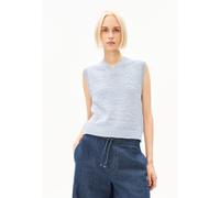 ICONIC Å PULLOVER SANS MANCHES EN MAILLE DE COTON | 100 % coton biologique - bleu (XXL)