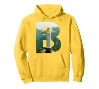 Iconic Brazil Landscape Lettre B du Christ Rédempteur Sweat à Capuche