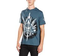 Iconic Collection - Assassins Creed T-Shirt à Manches Courtes Syndicate - Icon, Bleu pétrole, L