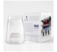 Iconic Monuments - Verre monument iconique en relief 3D au fond - 450 ml - 100% borosilicate soufflé à la bouche - Coffret soigné à offrir - H 12,4 cm x D 6,3/9 cm (Gwanghwamun)