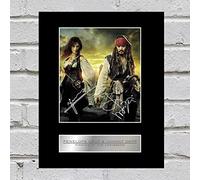 Iconic pics Penelope Cruz et Johnny Depp Photo dédicacée numérique encadrée POTC