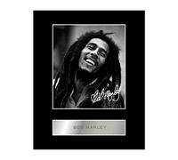 Iconic pics Photo dédicacée encadrée de Bob Marley