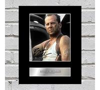 Iconic pics Photo dédicacée encadrée de Bruce Willis Die Hard