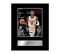 Iconic pics Photo dédicacée encadrée de Ja Morant Memphis Grizzlies #01 NBA imprimée avec autographe