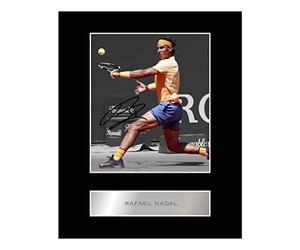 Iconic Pics Photo dédicacée encadrée de Rafael Nadal
