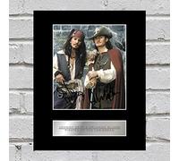 Iconic pics Photo dédicacée encadrée Johnny Depp et Orlando Bloom Pirates des Caraïbes
