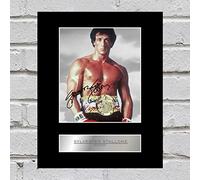 Iconic pics Photo dédicacée encadrée Sylvester Stallone Rocky