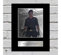 Iconic pics Photo dédicacée encadrée Sylvester Stallone The Expendables