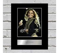 Iconic pics Photo dédicacée numérique encadrée de Beyoncé #2