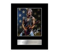 Iconic Pics Photo signée Bruce Springsteen 25,4 x 20,3 cm