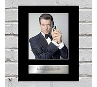 Iconic pics Photo signée Pierce Brosnan Bond #007 avec autographe imprimé 25,4 x 20,3 cm