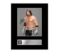 - Iconic pics Photographie dédicacée et encadrée du catcheur de la WWE A.J. Styles