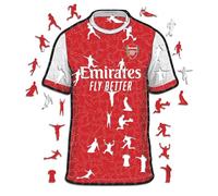Iconic Puzzles - Arsenal Maillot, Puzzle en Bois sous Licence Officielle, 100% Durable, Cadeau pour Adultes et Enfants, Taille L, 500 pièces