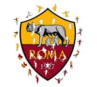 Iconic Puzzles - AS Roma, Logo, Puzzle en Bois sous Licence Officielle, 100% Durable, Cadeau pour Adultes et Enfants, Taille M, 270 Pièces