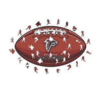 Iconic Puzzles - Atlanta Falcons, Logo, Puzzle en Bois sous Licence Officielle NFL, 100% Durable, Cadeau pour Adultes et Enfants, Taille M, 270 pièces