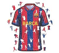 Iconic Puzzles - Barcelona Maillot, Produit Officiel, Puzzles en Bois pour Adultes et Enfants, Bois 100% Durable, Taille S, 150 pièces
