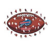 Iconic Puzzles - Buffalo Bills, Logo, Puzzle en Bois sous Licence Officielle NFL, 100% Durable, Cadeau pour Adultes et Enfants, Taille L, 500 pièces