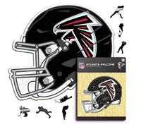 Iconic Puzzles - Casque Atlanta Falcons, Puzzle en Bois sous Licence Officielle NFL, 100% Durable, Cadeau pour Adultes et Enfants, Taille L, 500 pièces
