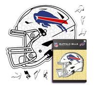 Iconic Puzzles - Casque Buffalo Bills, Puzzle en Bois sous Licence Officielle NFL, 100% Durable, Cadeau pour Adultes et Enfants, Taille L, 500 pièces