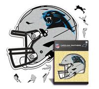 Iconic Puzzles - Casque Carolina Panthers, Puzzle en Bois sous Licence Officielle NFL, 100% Durable, Cadeau pour Adultes et Enfants, Taille M, 270 pièces
