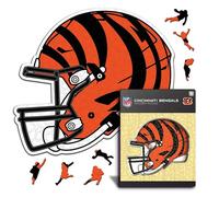 Iconic Puzzles - Casque Cincinnati Bengals, Puzzle en Bois sous Licence Officielle NFL, 100% Durable, Cadeau pour Adultes et Enfants, Taille M, 270 pièces