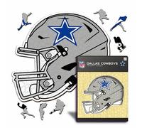Iconic Puzzles - Casque Dallas Cowboys, Puzzle en Bois sous Licence Officielle NFL, 100% Durable, Cadeau pour Adultes et Enfants, Taille S, 150 pièces