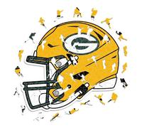 Iconic Puzzles - Casque Green Bay Packers, Puzzle en Bois sous Licence Officielle NFL, 100% Durable, Cadeau pour Adultes et Enfants, Taille S, 150 pièces