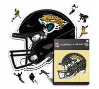 Iconic Puzzles - Casque Jacksonville Jaguars, Puzzle en Bois sous Licence Officielle NFL, 100% Durable, Cadeau pour Adultes et Enfants, Taille S, 150 pièces