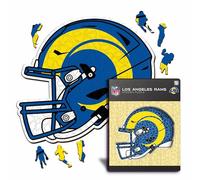 Iconic Puzzles - Casque Los Angeles Rams, Puzzle en Bois sous Licence Officielle NFL, 100% Durable, Cadeau pour Adultes et Enfants, Taille S, 150 pièces