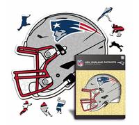 Iconic Puzzles - Casque New England Patriots, Puzzle en Bois sous Licence Officielle NFL, 100% Durable, Cadeau pour Adultes et Enfants, Taille L, 500 pièces