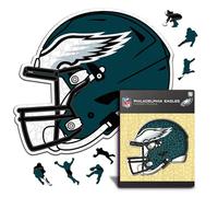 Iconic Puzzles - Casque Philadelphia Eagles, Puzzle en Bois sous Licence Officielle NFL, 100% Durable, Cadeau pour Adultes et Enfants, Taille S, 150 pièces