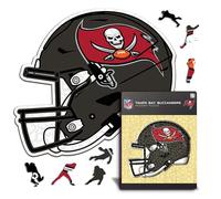 Iconic Puzzles - Casque Tampa Bay Buccaneers, Puzzle en Bois sous Licence Officielle NFL, 100% Durable, Cadeau pour Adultes et Enfants, Taille L, 500 pièces