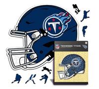 Iconic Puzzles - Casque Tennessee Titans, Puzzle en Bois sous Licence Officielle NFL, 100% Durable, Cadeau pour Adultes et Enfants, Taille M, 270 pièces