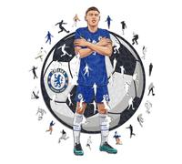 Iconic Puzzles - Chelsea, Cole Palmer, Puzzle en Bois sous Licence Officielle, 100% Durable, Cadeau pour Adultes et Enfants, Taille S, 150 pièces