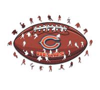 Iconic Puzzles - Chicago Bears, Logo, Puzzle en Bois sous Licence Officielle NFL, 100% Durable, Cadeau pour Adultes et Enfants, Taille M, 270 pièces